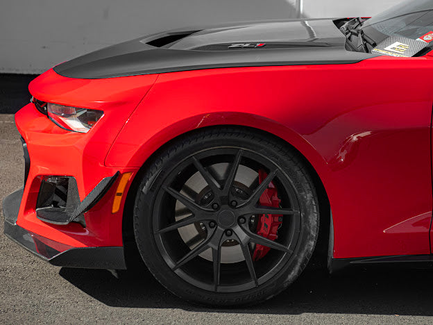 2017-UP CAMARO ZL1 1LE FRONT AIR DUCT BEZELS & CANARDS DIVE PLANES